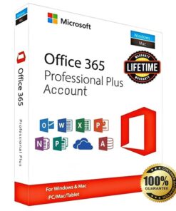 Microsoft Office 365 PC/MAC/IOS/Android Lifetime Account for 5 Devices